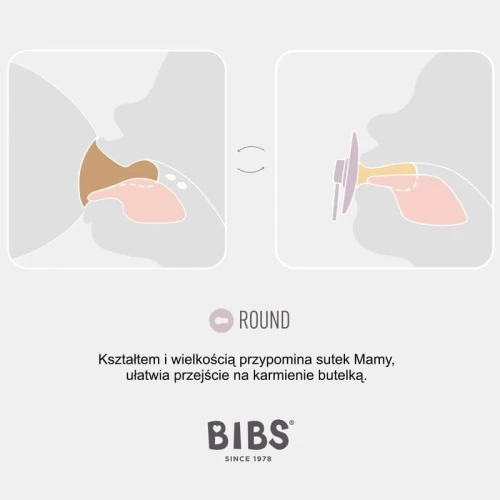 BIBS DE LUX IVORY Silicone pacifier ONE SIZE