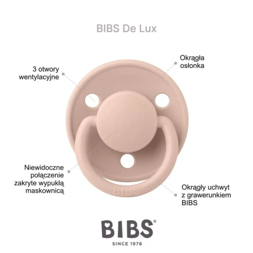 BIBS DE LUX SAND Silicone pacifier ONE SIZE