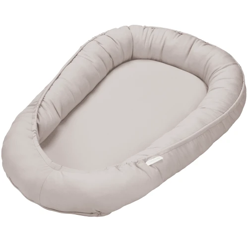 Gniazdko niemowlęce BASIC bez falbanki Ciemny beż