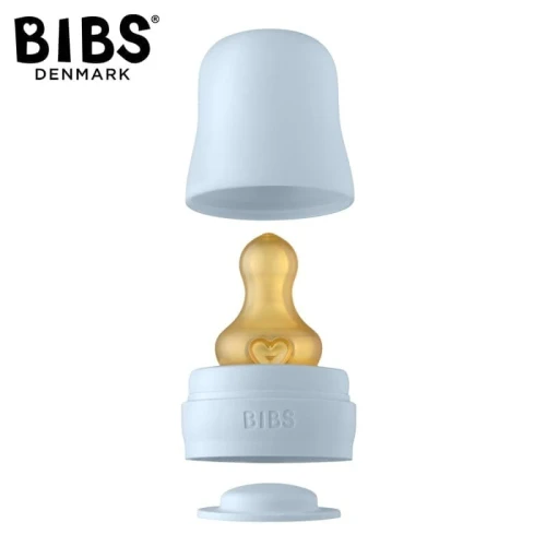 BIBS BOTTLE KIT BABY BLUE set for anti-colic bottles