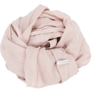 Chusta PN dziecięca lniana Pudrowy róż