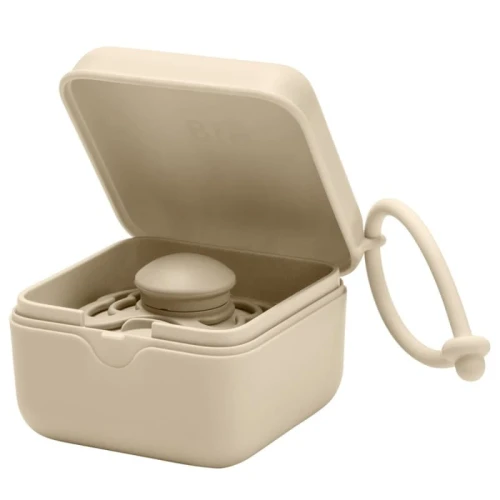 BIBS PACIFIER BOX VANILLA 2 in 1 pacifier case and pacifier sterilization container