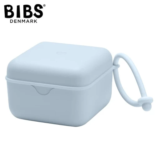 BIBS PACIFIER BOX BABY BLUE 2 in 1 pacifier case and pacifier sterilization container