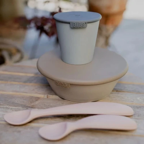 BIBS SPOON SET VANILLA 2 silicone spoons