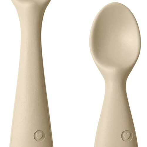 BIBS SPOON SET VANILLA 2 silicone spoons