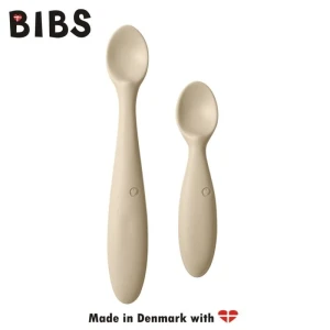 BIBS SPOON SET VANILLA 2 silicone spoons