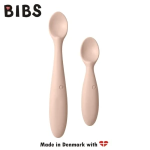 BIBS SPOON SET BLUSH 2 silicone spoons