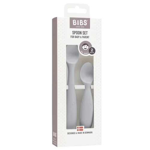 BIBS SPOON SET CLOUD 2 silicone spoons