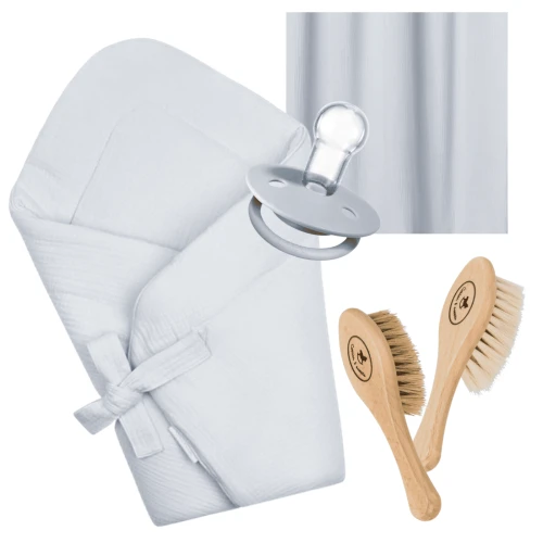 Zestaw niemowlęcy z rożkiem Błękitny