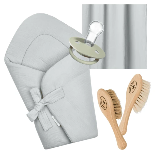 Newborn set ith baby wrap Green