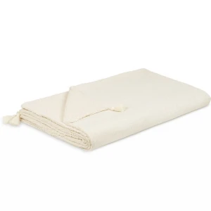 Dwustronny muślinowy pled Wanilia