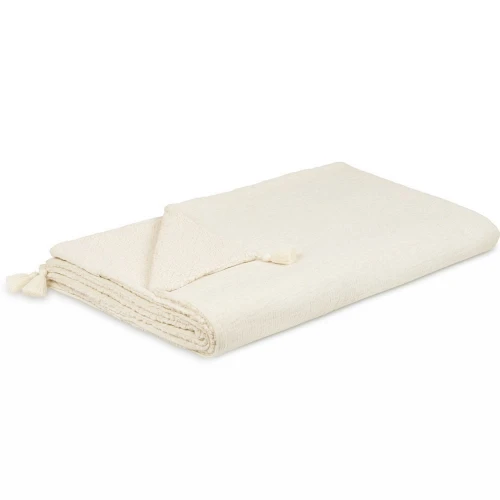 Dwustronny muślinowy pled Wanilia