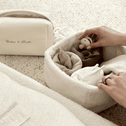 Koszyczek pielęgnacyjny Boho Boucle Waniliowy