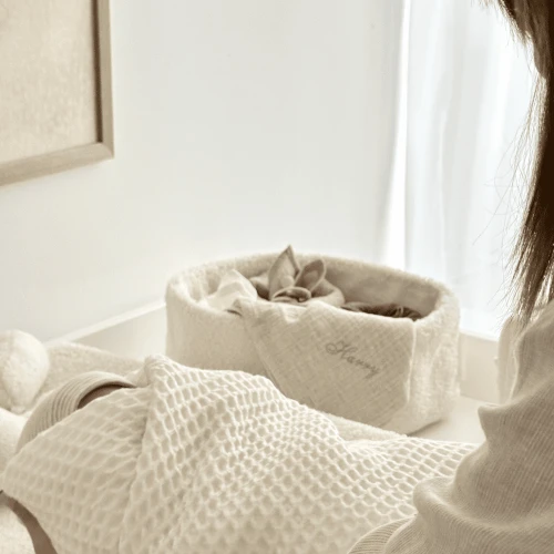 Care Basket Boho Boucle Vanilla