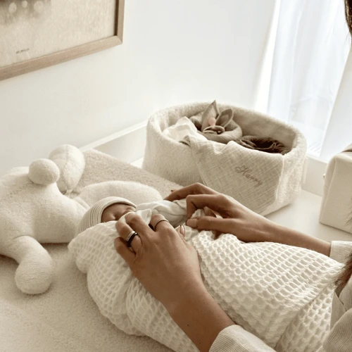 Care Basket Boho Boucle Vanilla