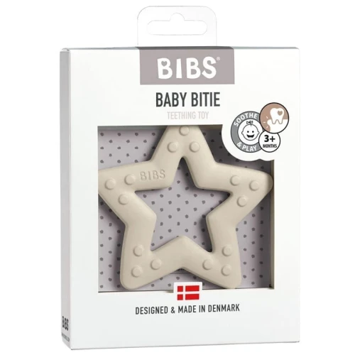BIBS BABY BITIE STAR IVORY baby teether