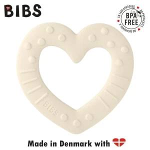 BIBS BABY BITIE HEART IVORY baby teether