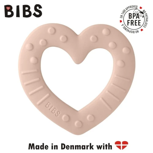 BIBS BABY BITIE HEART BLUSH baby teether