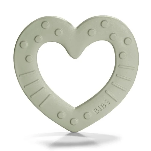 BIBS BABY BITIE HEART SAGE baby teether 