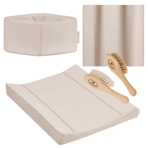 Zestaw pielęgnacyjny z przewijakiem Beżowy