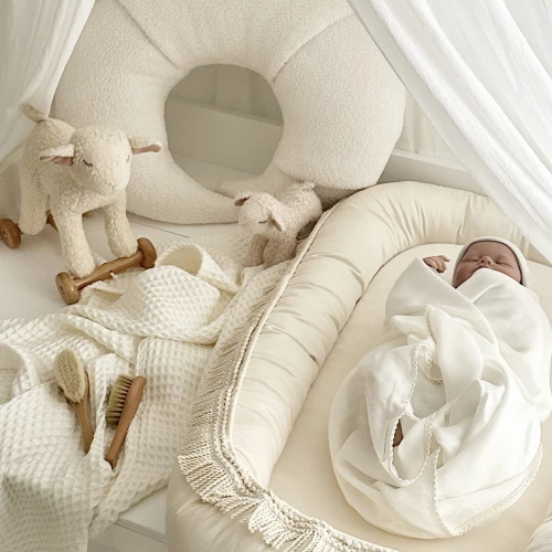 Zestaw niemowlęcy Boho Twist Waniliowy