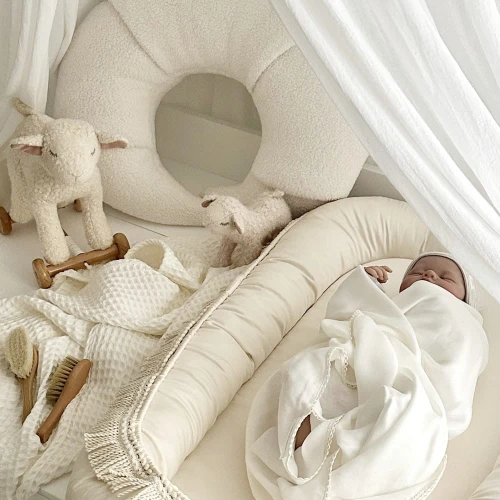 Zestaw niemowlęcy Boho Twist Waniliowy