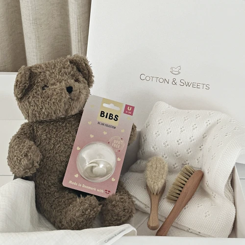 Zestaw prezentowy niemowlęcy z Misiem