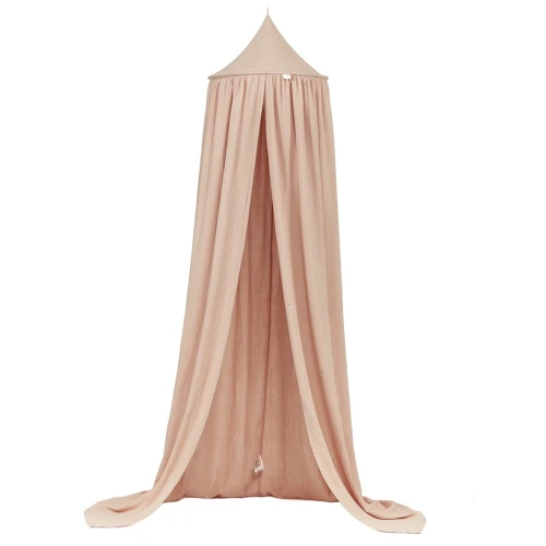 Baldachim muślinowy z bawełny organicznej Morelowy