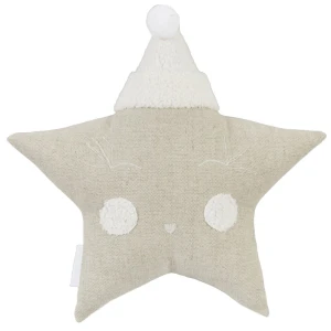 Sleeping star pillow Natural linen