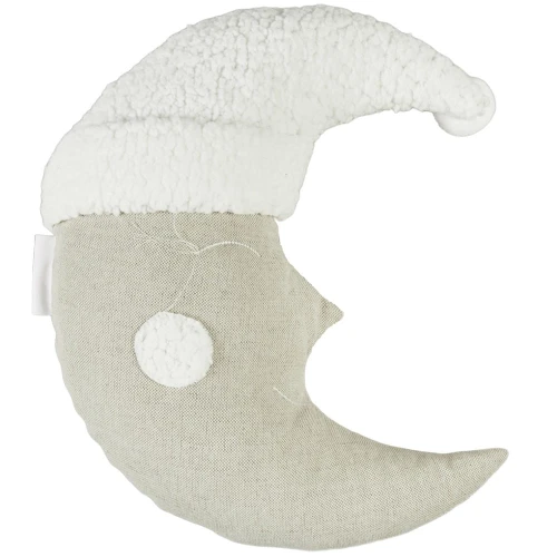 Sleeping moon pillow Natural linen