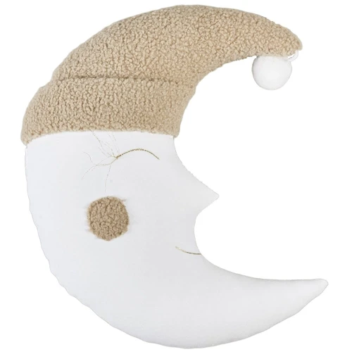 Poduszka Śpiący księżyc Biało czekoladowa