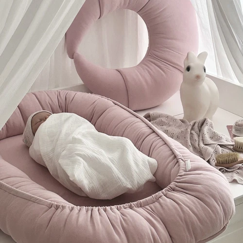 Gniazdko niemowlęce BASIC bez falbanki Blush