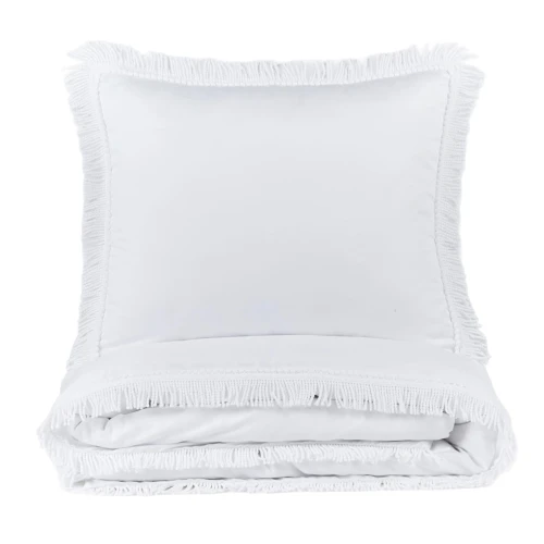 Boho Twist junior bed linen White