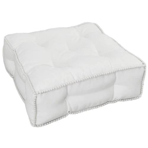 Pikowana pufa Boho Bubble Biała 