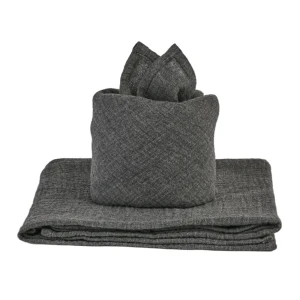 Organic cotton muslin baby diaper Graphite