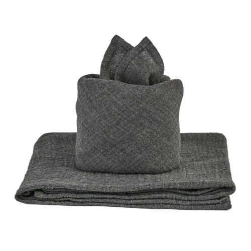 Organic cotton muslin baby diaper Graphite