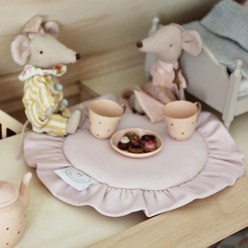 Mini playmat with ruffles BC Powder pink