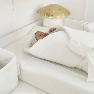 Muslin Baby horn Off white