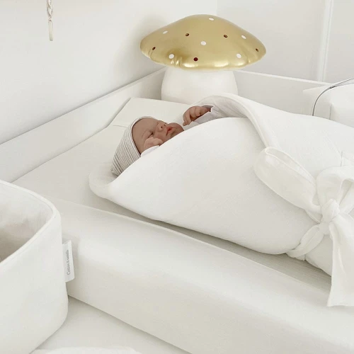 Rożek muślinowy Złamana biel