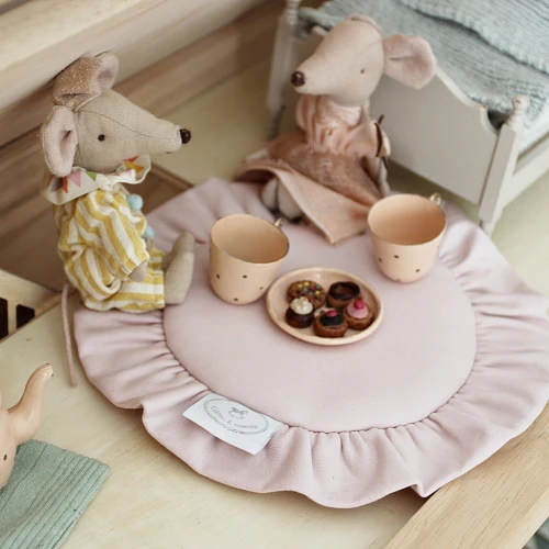 Mini playmat with ruffles BC Powder pink