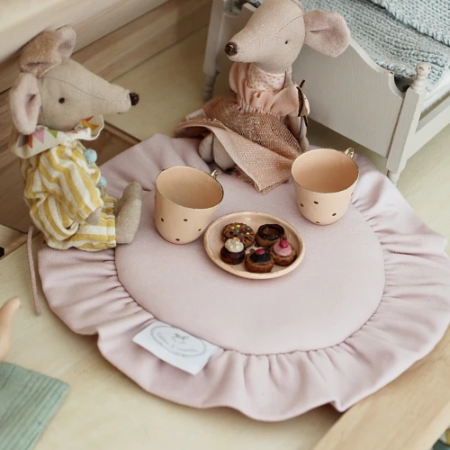 Mini playmat with ruffles BC Powder pink