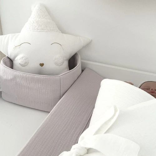 Koszyczek pielęgnacyjny muślinowy Lilac