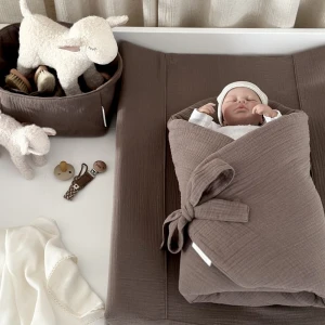 Muslin Baby horn Chocolate