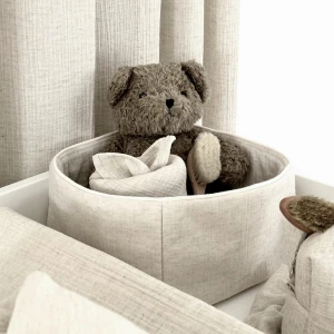 Care Basket muslin with linen Natural 