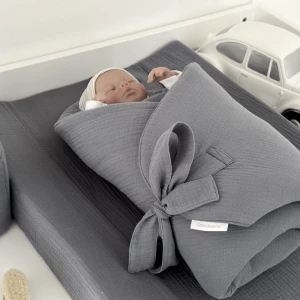 Muslin Baby horn Denim