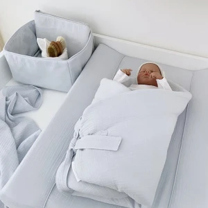 Muslin Care Basket Blue