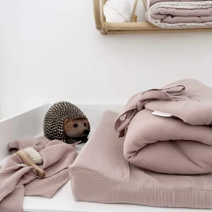 Changing mat muslin Dusty pink