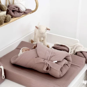 Muslin Baby horn Mauve