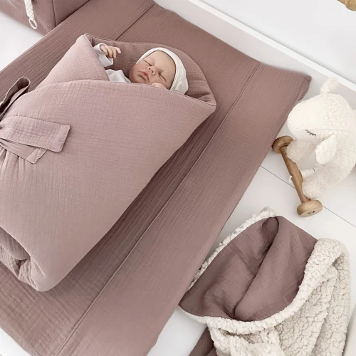 Przewijak muślinowy Ciemny róż Mauve