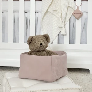 Muslin Care Basket Dusty pink